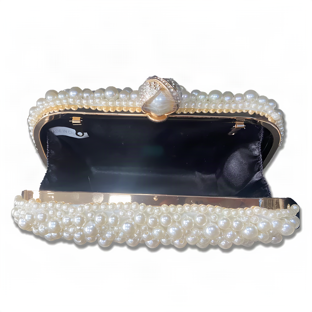 Pearl-Bead Evening Bag