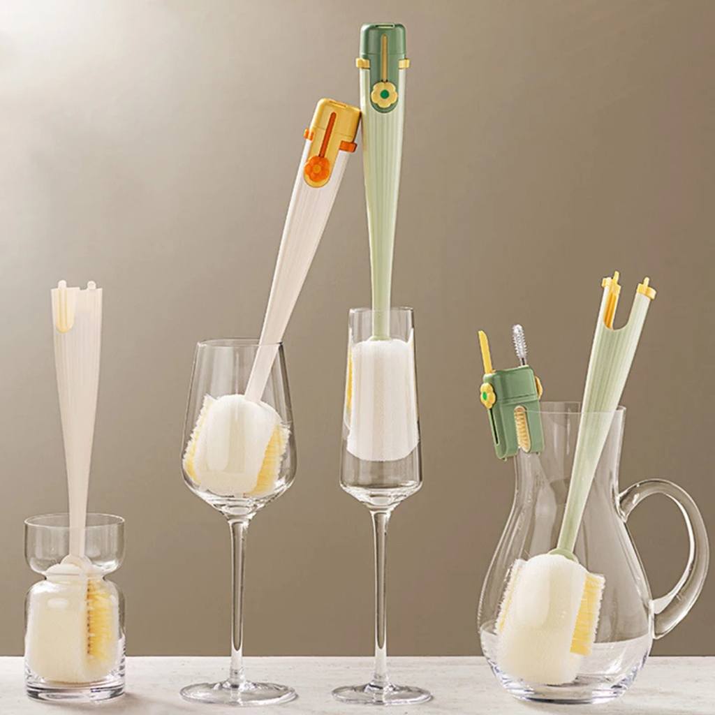 Five-in-One Bottle Cleaning Brush