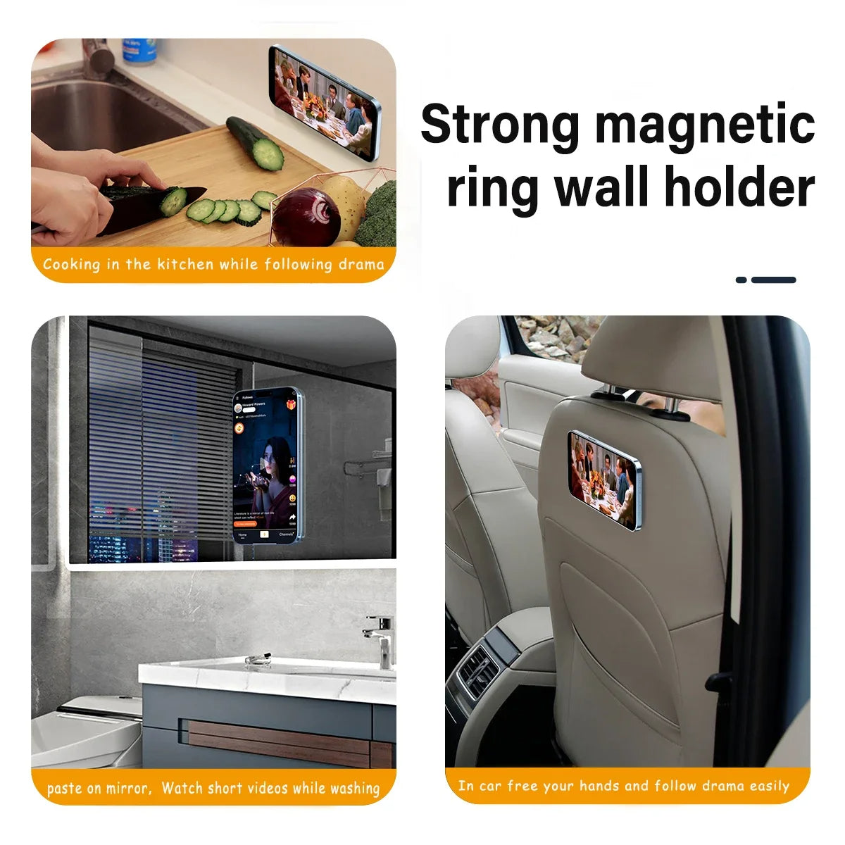 Magnetischer Ringhalter für iPhones