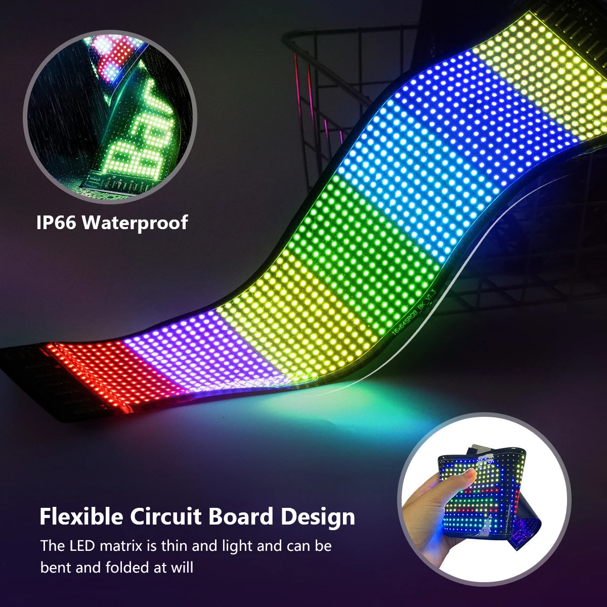 Flexibles LED-Panel für Autos