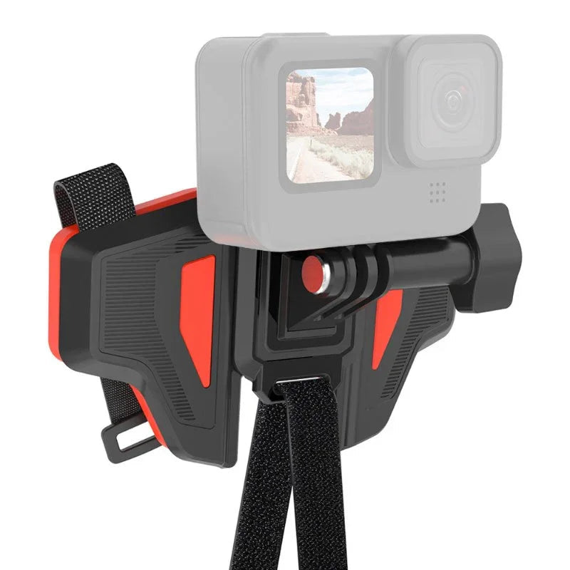 Telesin Fäste für hjälm vid haka - GoPro-fäste - Vikbar