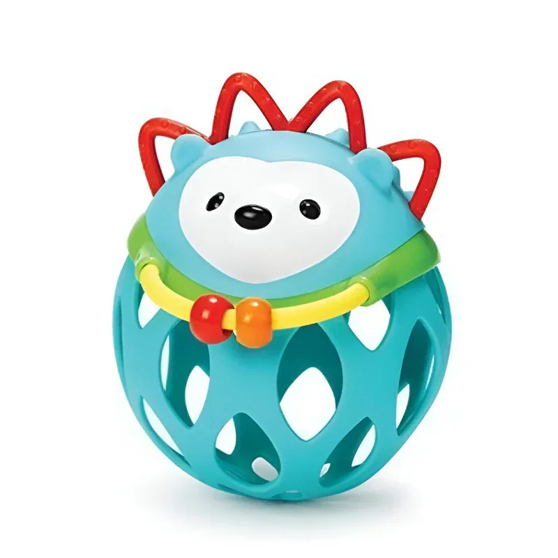 Plastic Ball Rattle Toys With Animal Designs