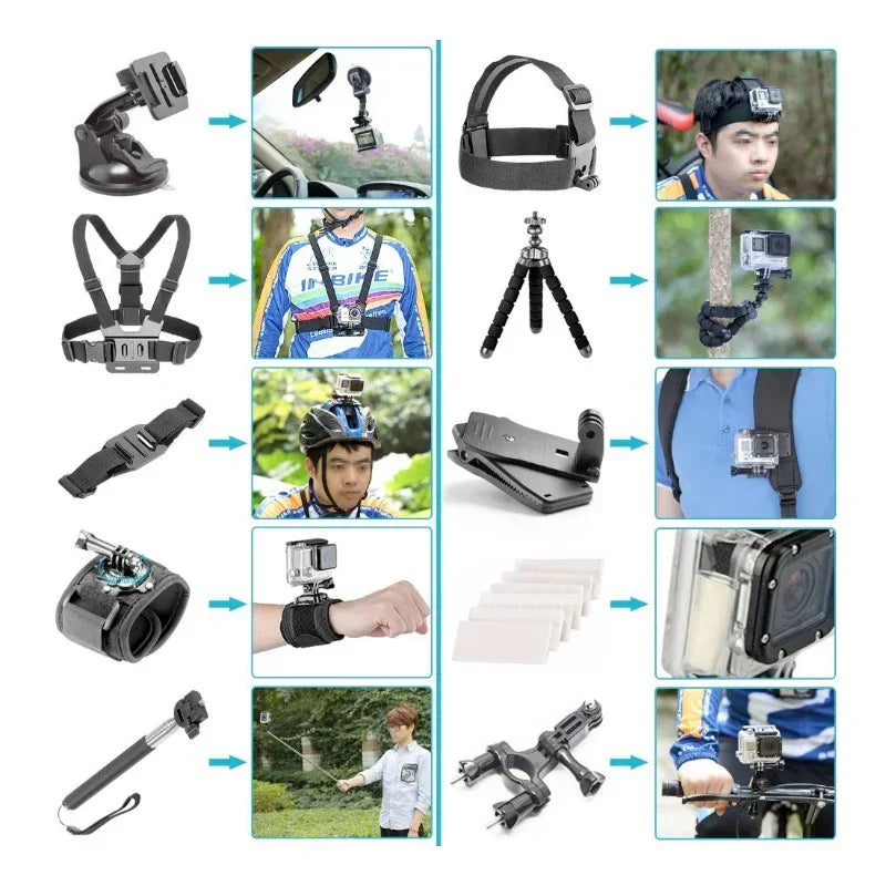 50 und 1 Halterung / 50 Halterung GoPro / Aufbewahrungsbox