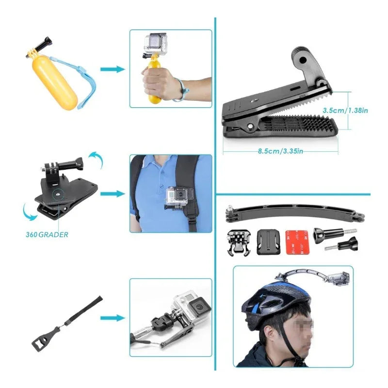 50 und 1 Halterung / 50 Halterung GoPro / Aufbewahrungsbox