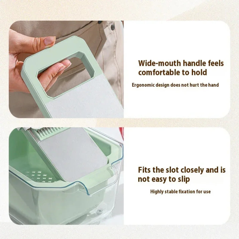 Multifunctional Grater Stainless Steel Chopper Household Kitchen Gadget Vegetable And Fruit Slicer