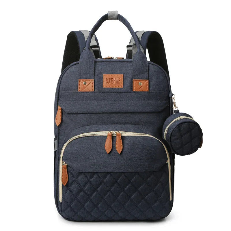 Diaper Bag Multifunction Travel Waterproof Boy Girl Unisex Portable Crib Backpack