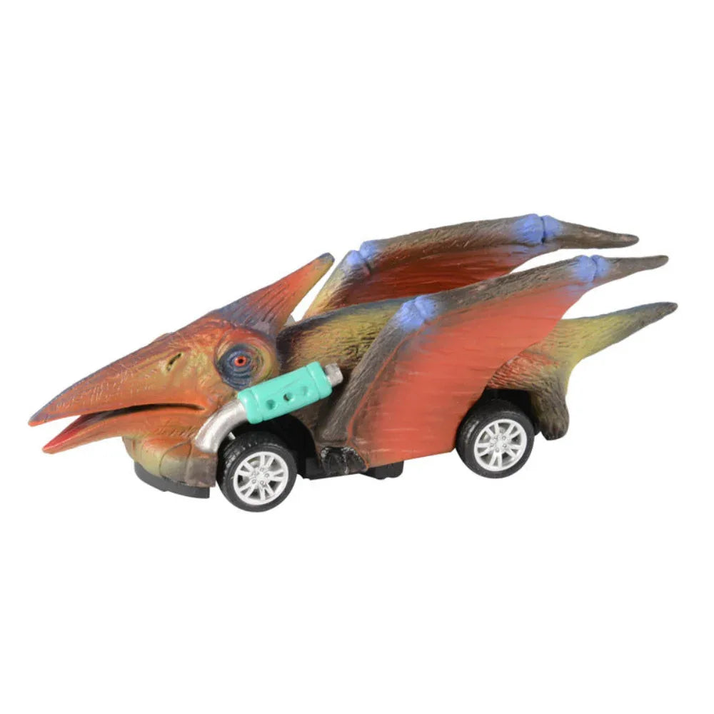 Dinosaur Four-Wheeled Pullback Racing Car Toys
