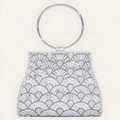 Rhinestone Ring-Handle Evening Bag