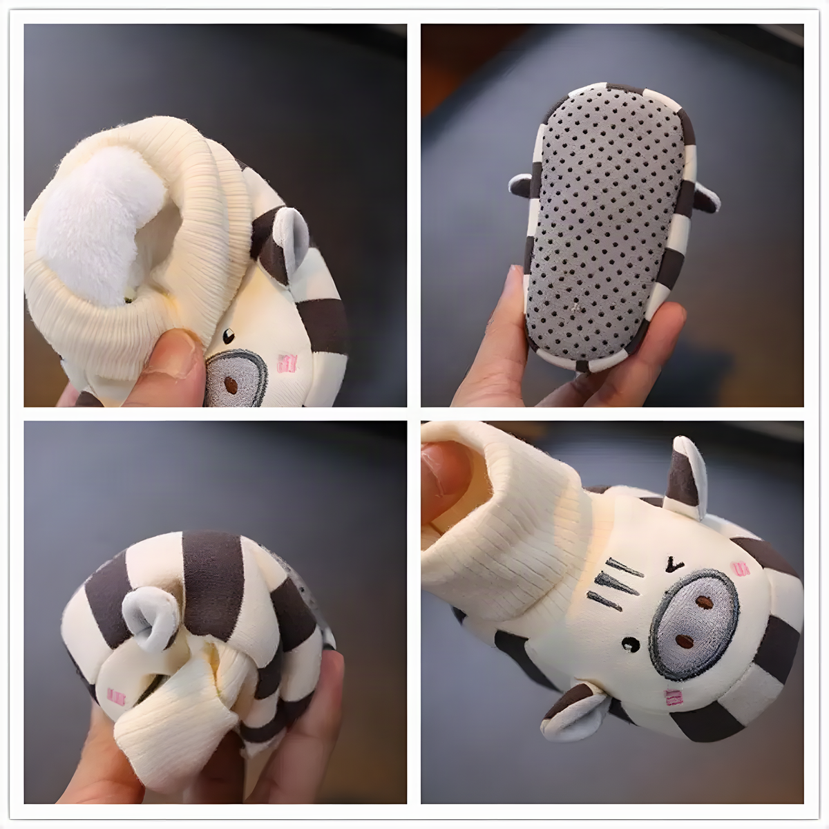 Fleece Lined Baby Sock Shoes