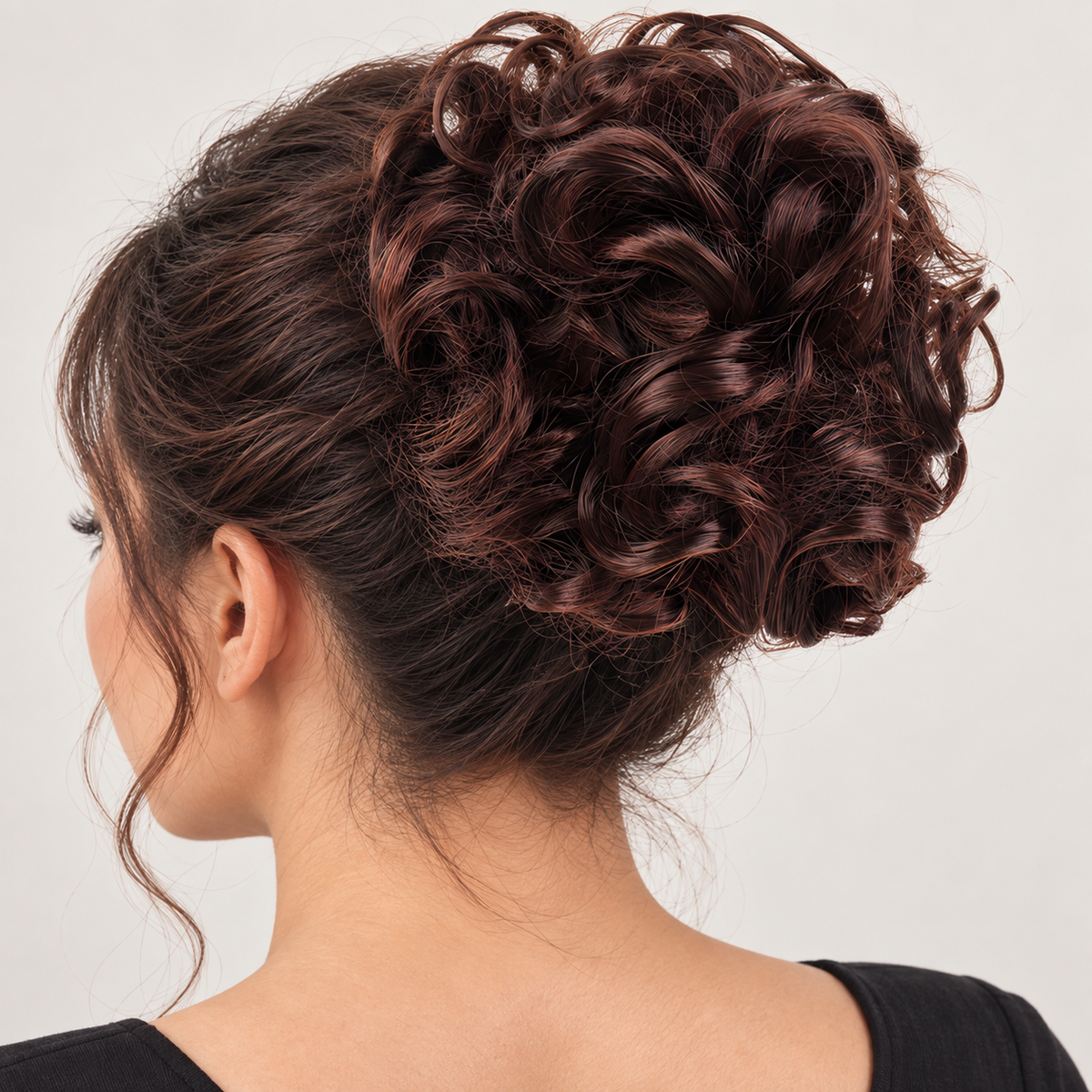 Curly Comb-In Bun Hairpiece