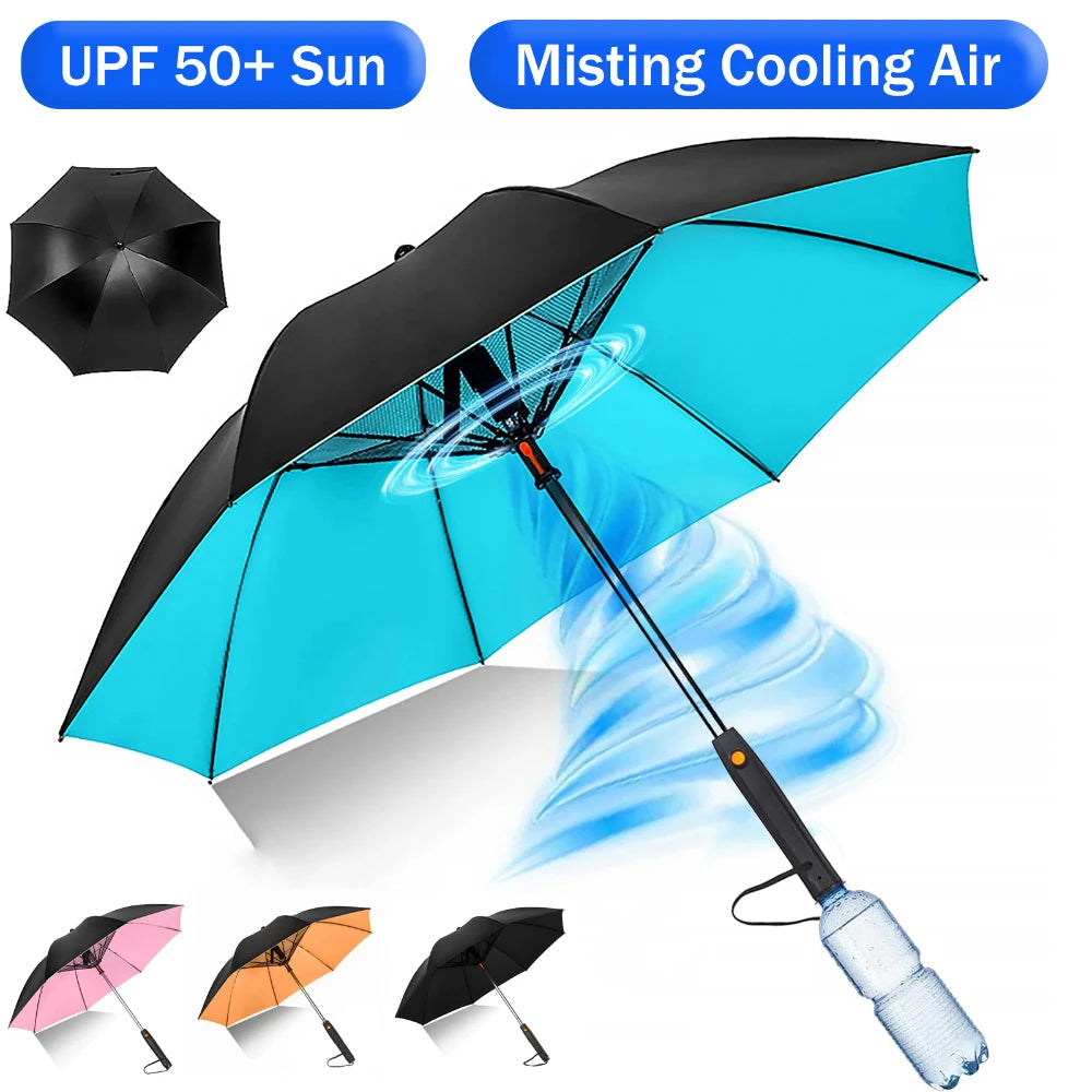 Portable Umbrella with Fan & Misting