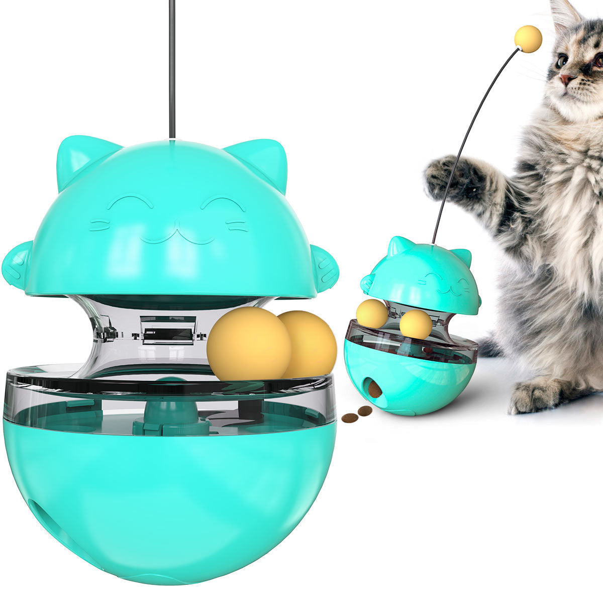 Interaktiver Katzen-IQ-Leckerliball