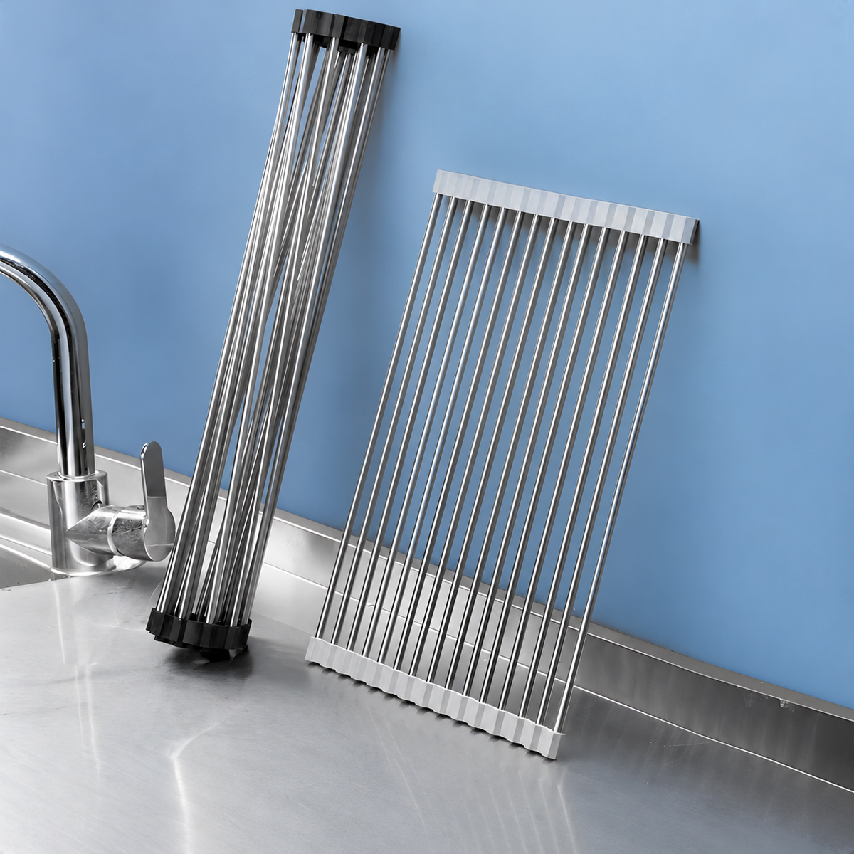 Roll-Up Sink Drying Rack