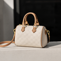 Mini Leather Boston Bag