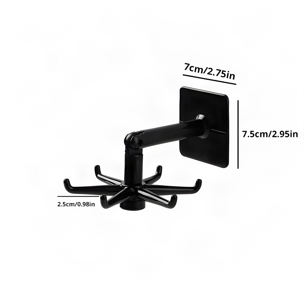 Rotating Six-Hook Utensil Hanger