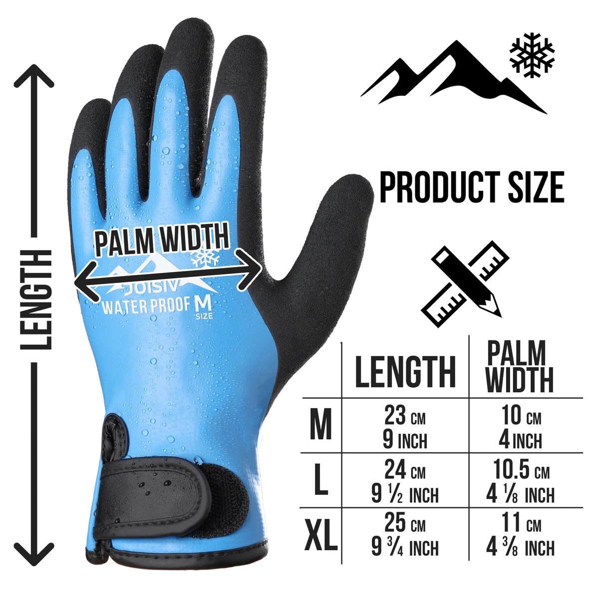 Fleece-Lined Winter Work Gloves