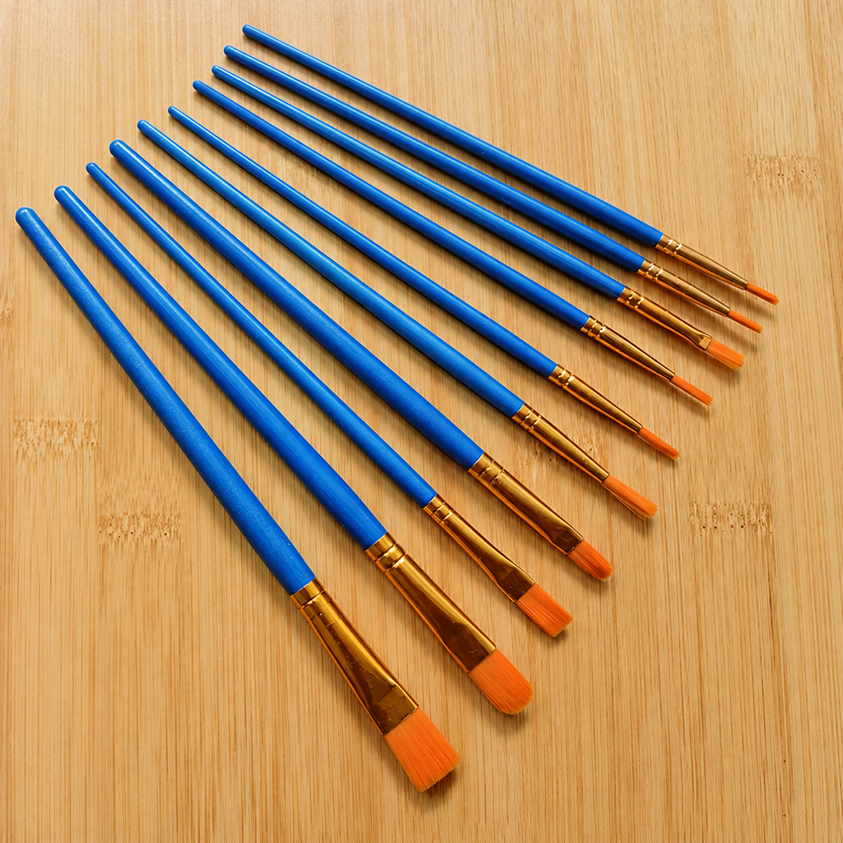 Ten-Piece Artist Paintbrush Set