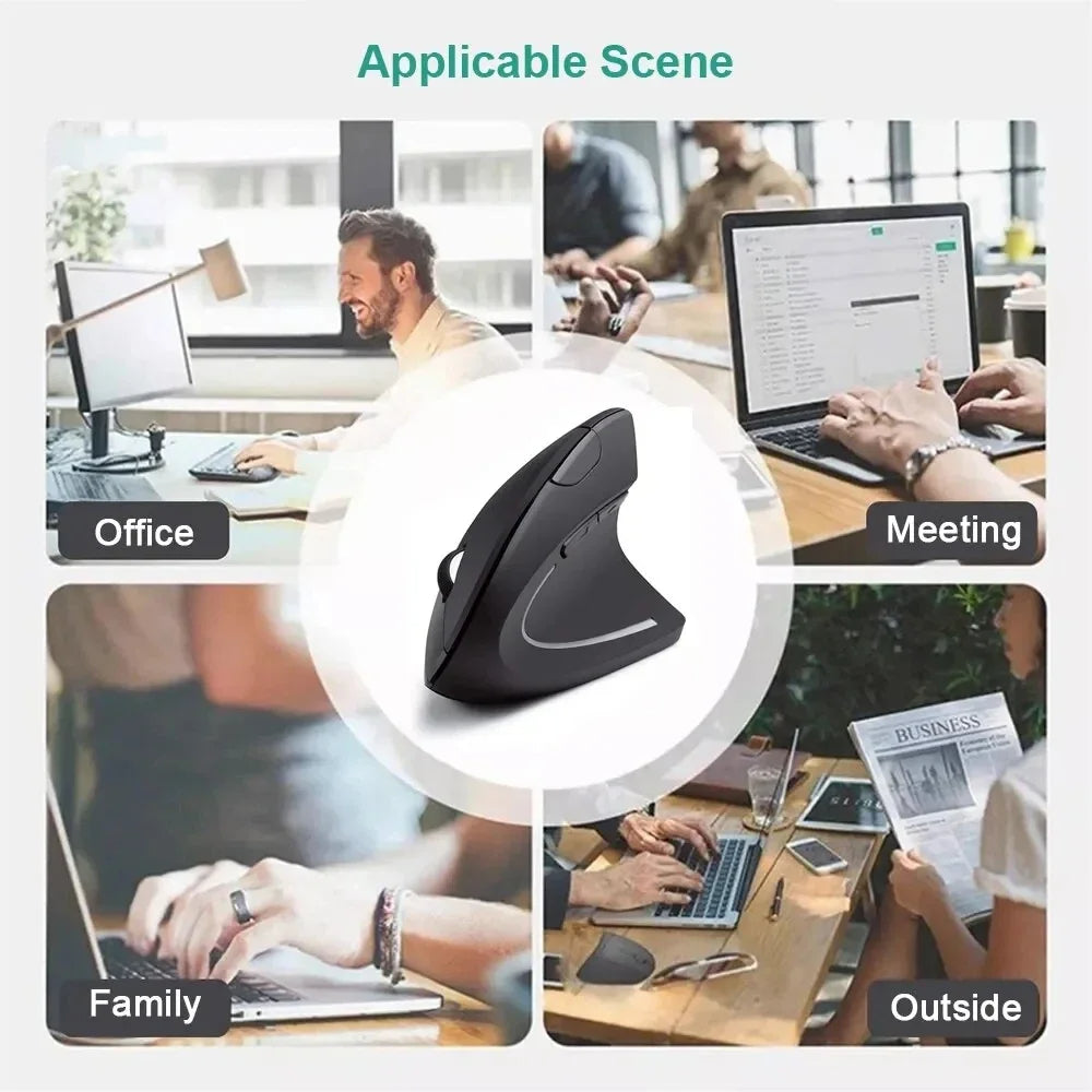 Vertical Ergonomic Wireless Mouse