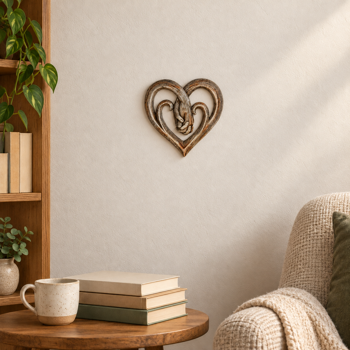 Holding Hands Wall Sculpture