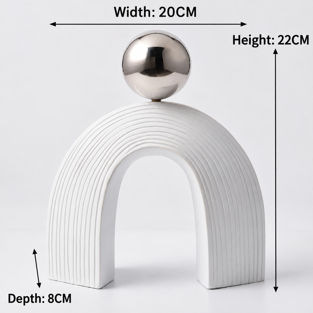 Arch and Ball Desktop Sculpture