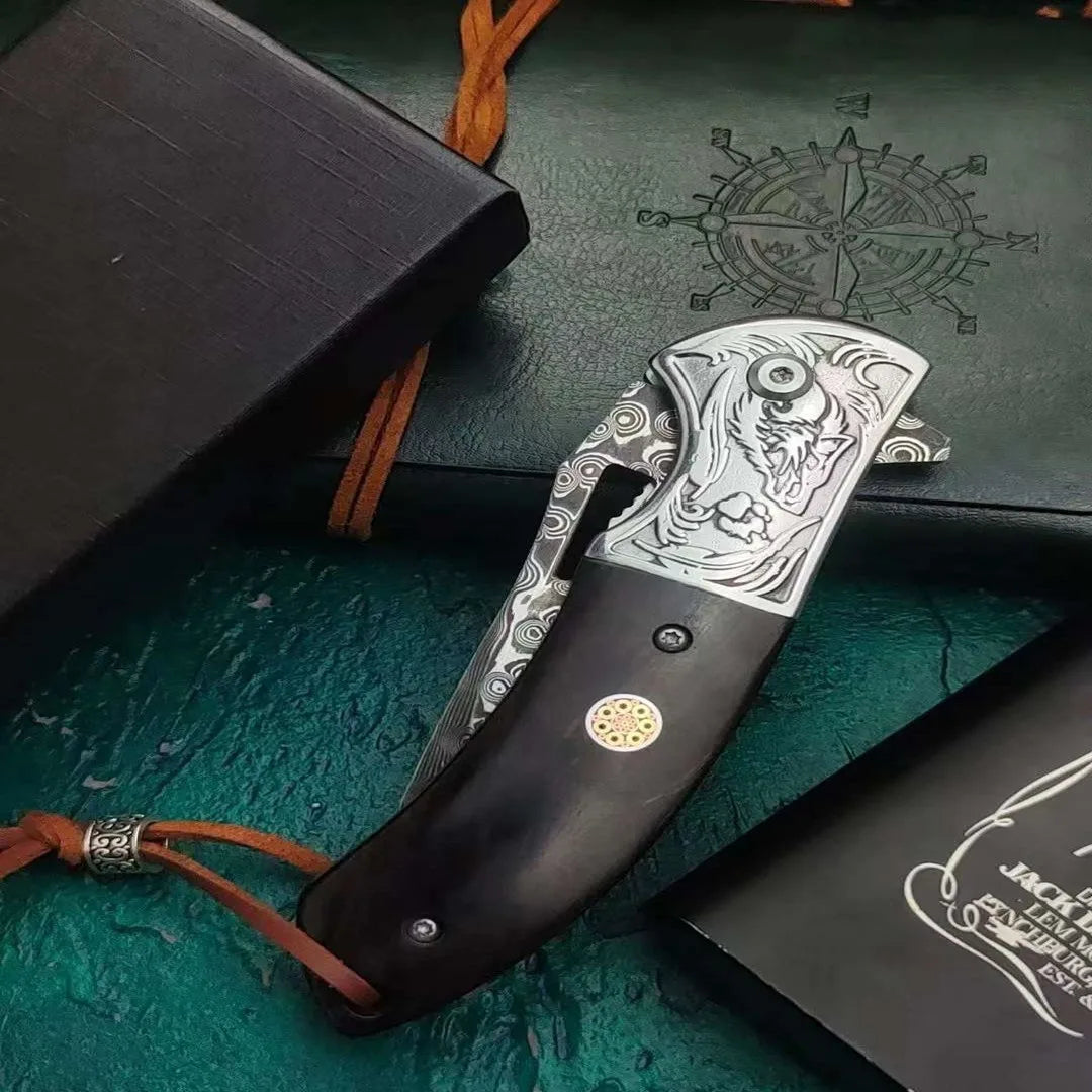 Klappmesser aus Damaszenerstahl