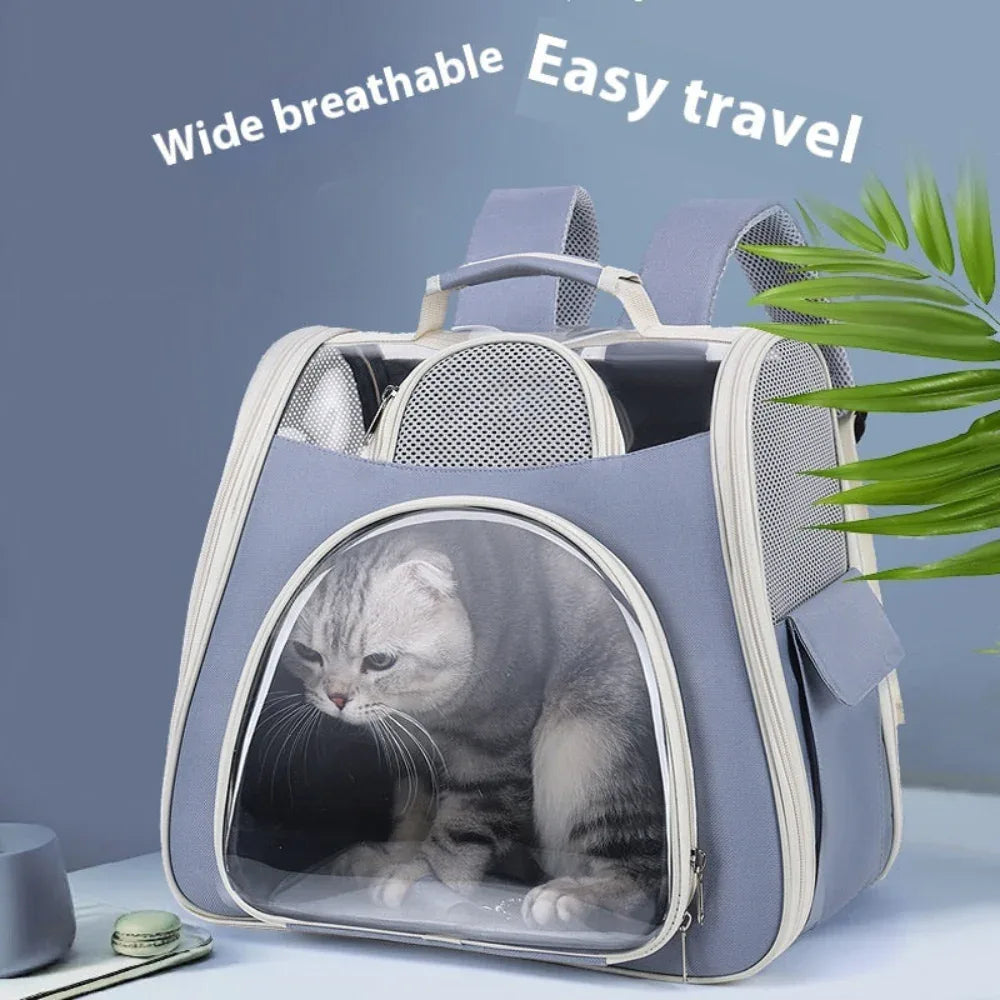 Dog Cat Bag Comfortable Breathable Ventilation Water Repellent And Dust-Proof Pet Backpack