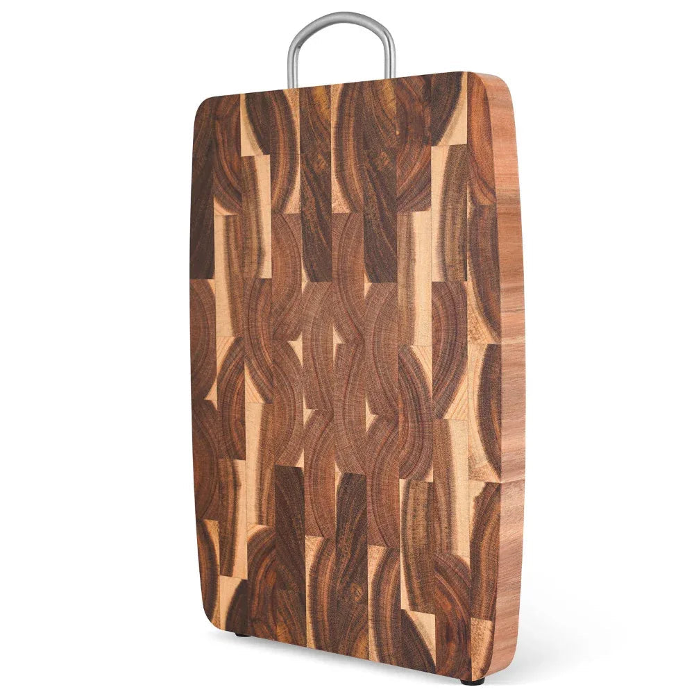 Household Kitchen Large Geometric Grid Splicing Acacia Mangium Chopping Cutting Board