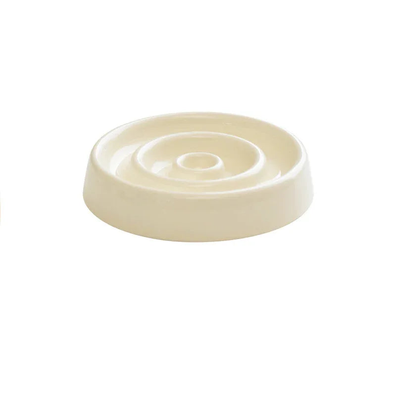 Ceramic Anti-Gulping Slow Feeding Pet Cat Dog Bowl