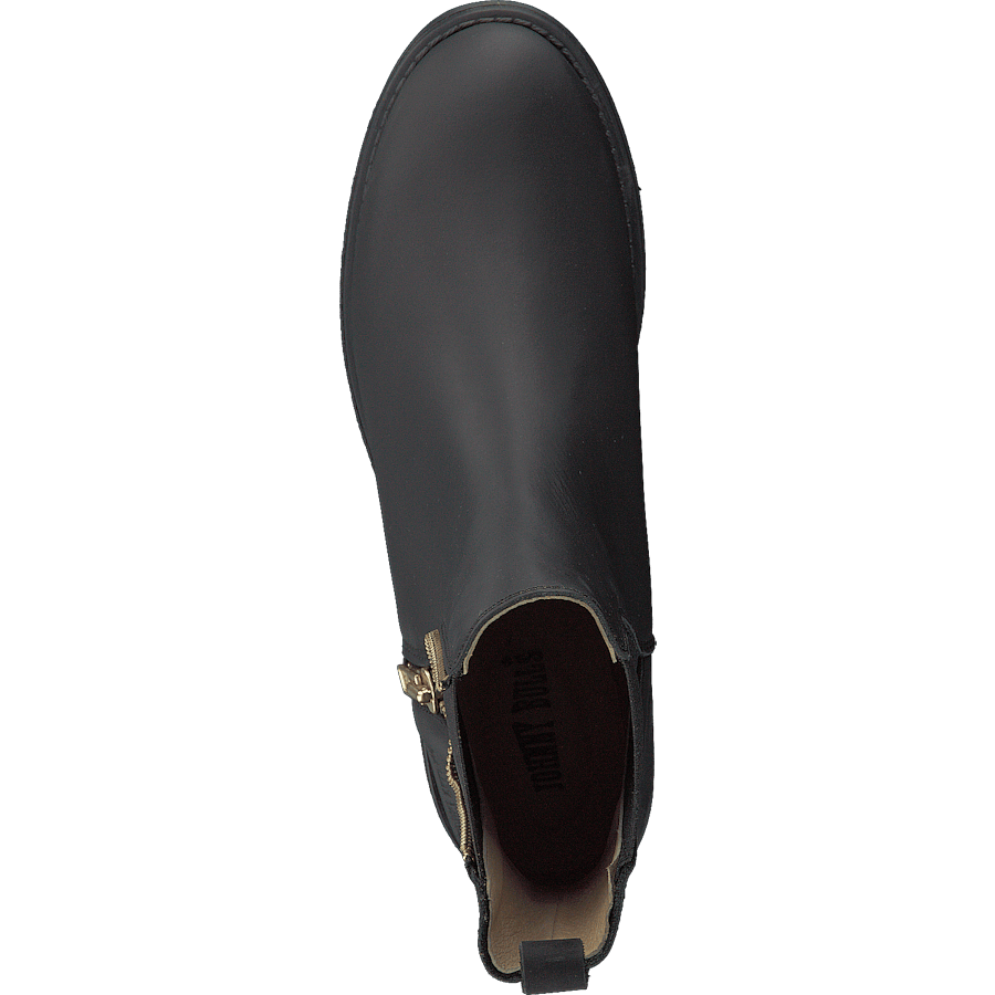 Low Chelsea Boot Black/shiny Gold