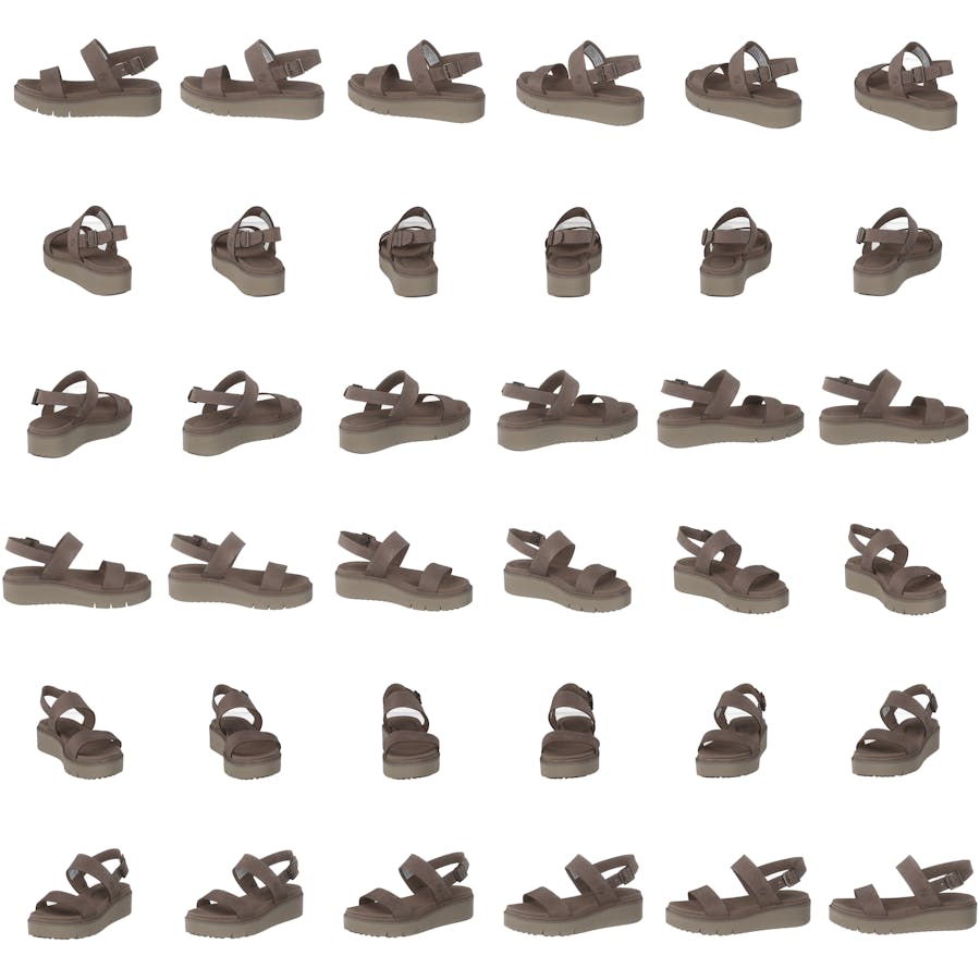 Safari Dawn 2 Band Sandal Taupe Gray