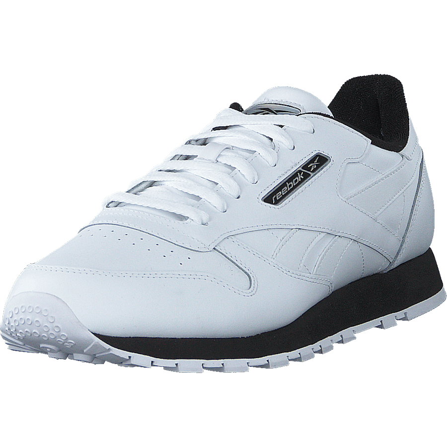 Cl Leather Mu White/black/silvmt