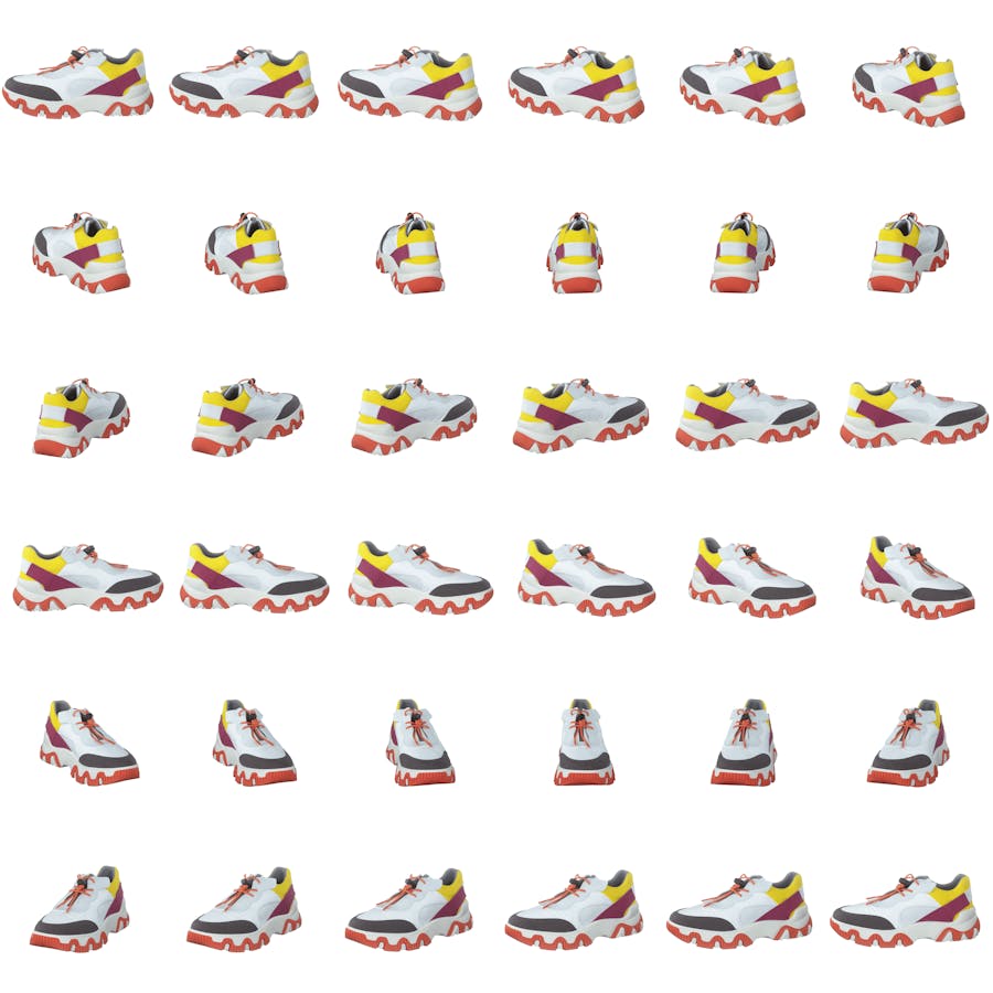 Fian634 Multi-offwhite-yellow-fuchia