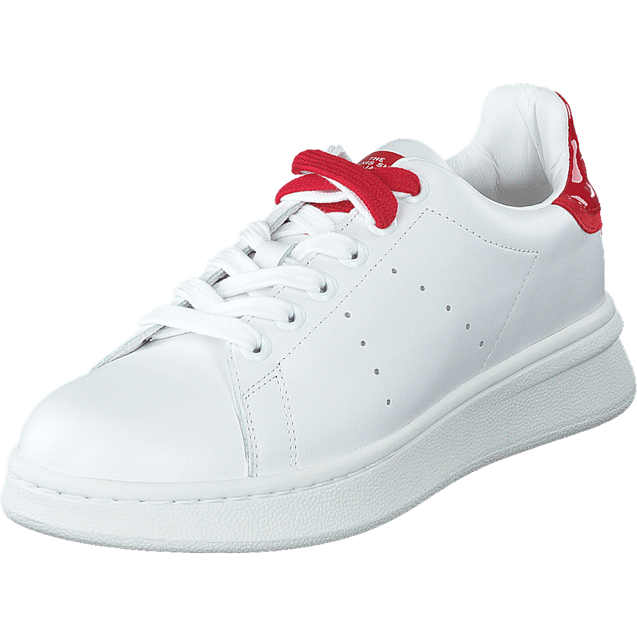The Tennis Shoe White-red