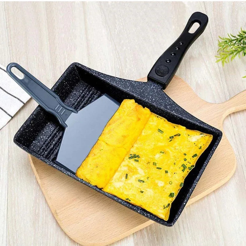 Japanese Tamagoyaki Pot Siomaifan Stone Non-Stick Egg Roll Frying Pan