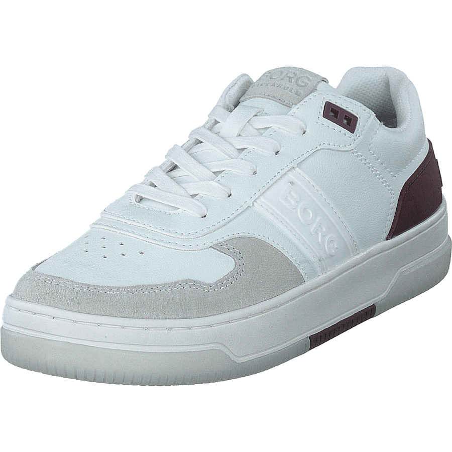 T2300 Ctr W White-burgundy