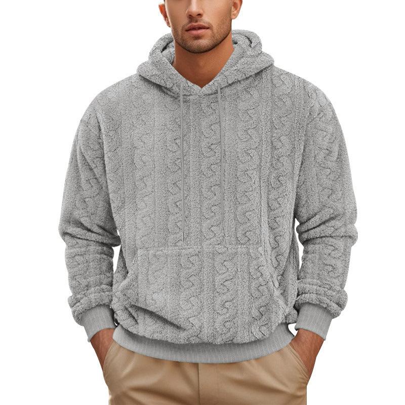 Men's Leisure Hooded Sweater Hoodie Jacquard