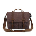 Fashionable Personality Men's Oil Wax Canvas Fabric Shoulder Bag