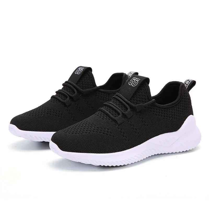 Lightweight Elastic Mesh Women's Breathable Running Shoes