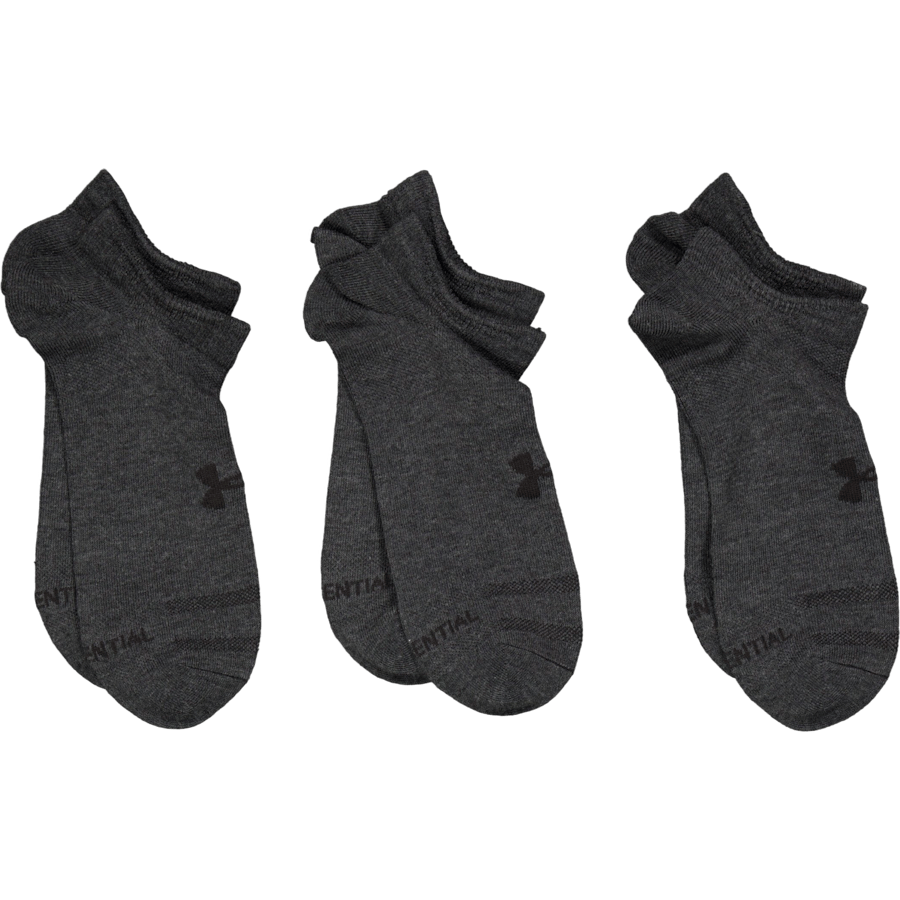 Ua Essential No Show 3pk Black