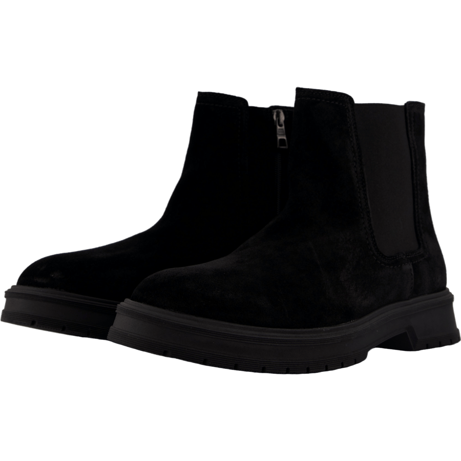 Hilfiger Suede Zip Chelsea Black