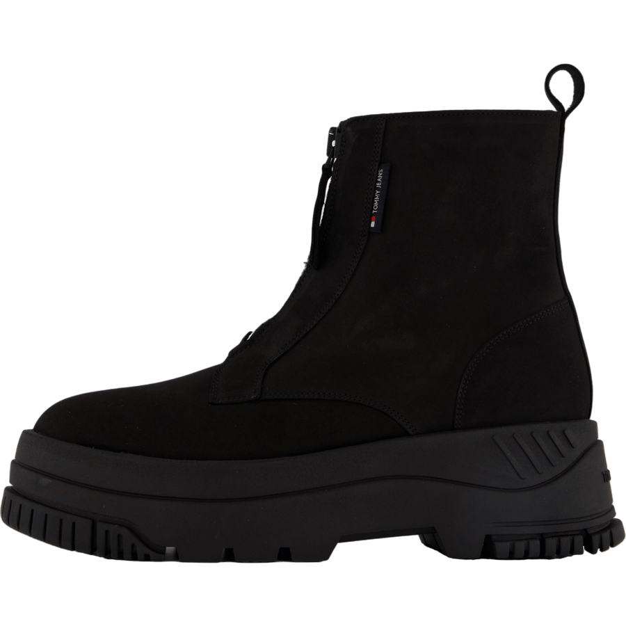 Tjw Zip  Up Flatform Nubuck Bo Black