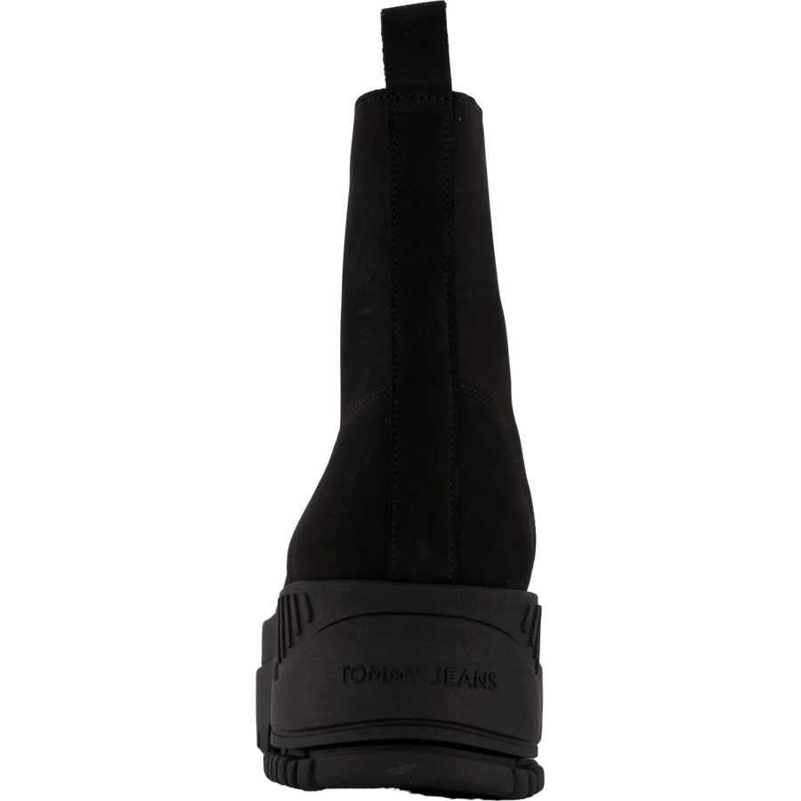 Tjw Zip  Up Flatform Nubuck Bo Black