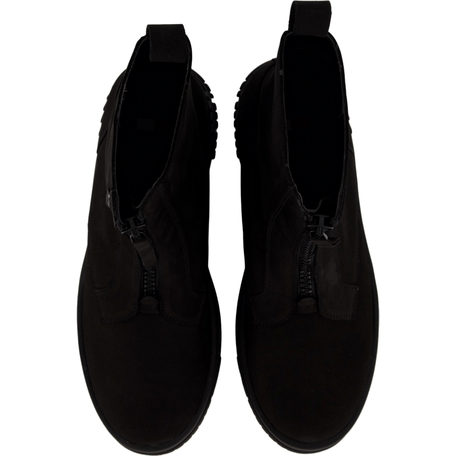 Tjw Zip  Up Flatform Nubuck Bo Black