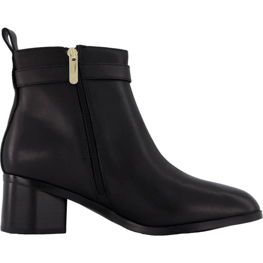 Th Logo Mid Heel Bootie Black