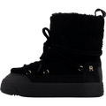 Lace-up Faux Shearling Snowboo Black