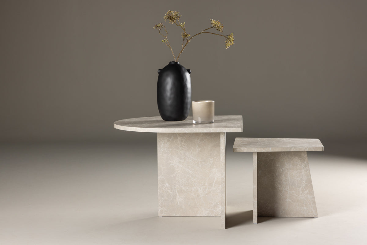 Sala Soffbord Bord 1: 60 cm Bord 2: 40 cm x Bord 1: 60 cm Bord 2: 40 cm Beige