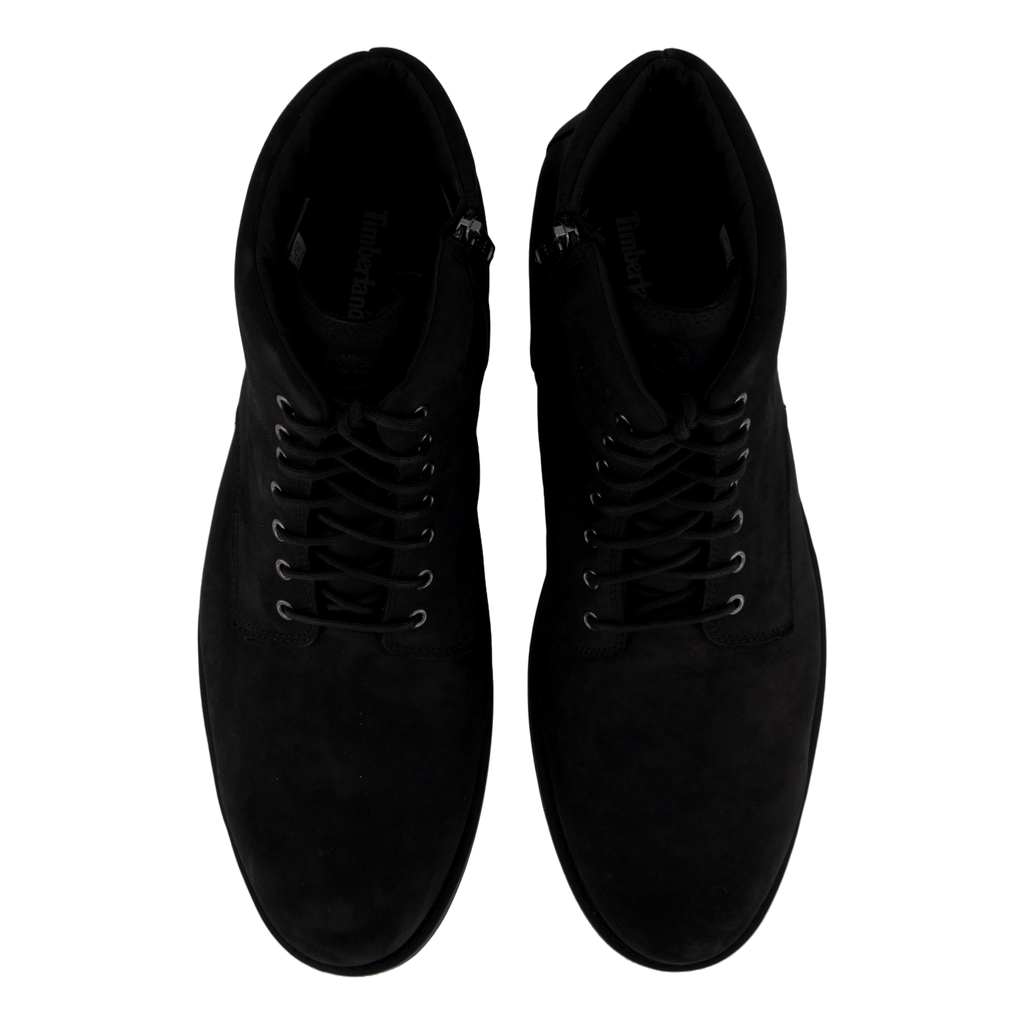 Mid Zip Up Waterproof Boot Jet Black