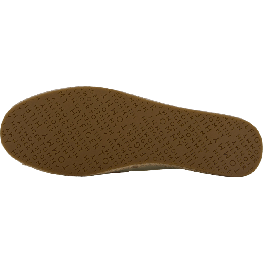 Th Logo Leather Espadrille Beige