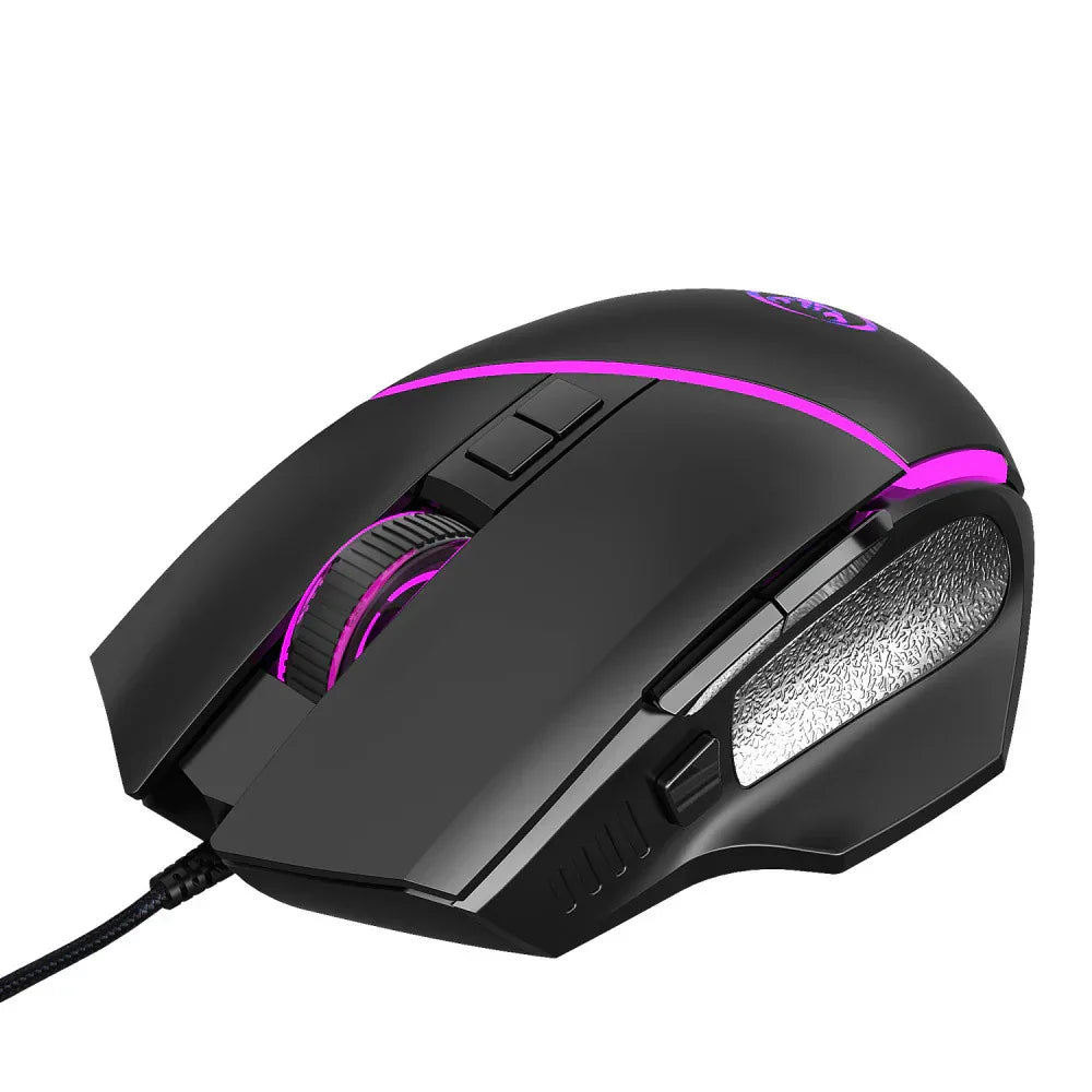Wired 6400DPI Adjustable Multi-Colored Gaming Computer Mouse