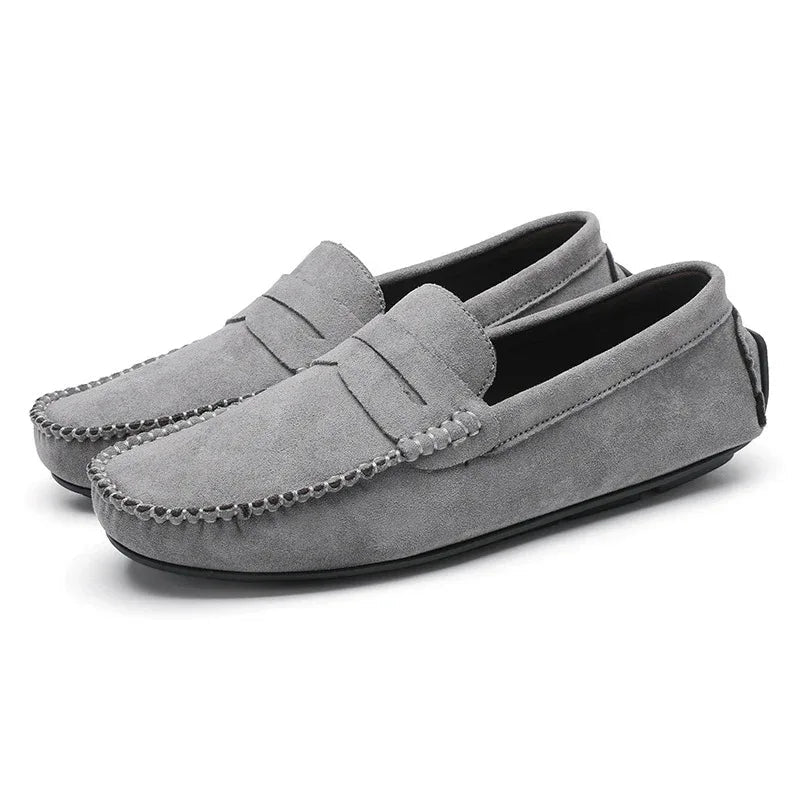 Men's Shoes Leather Slip-On Breathable Loafers